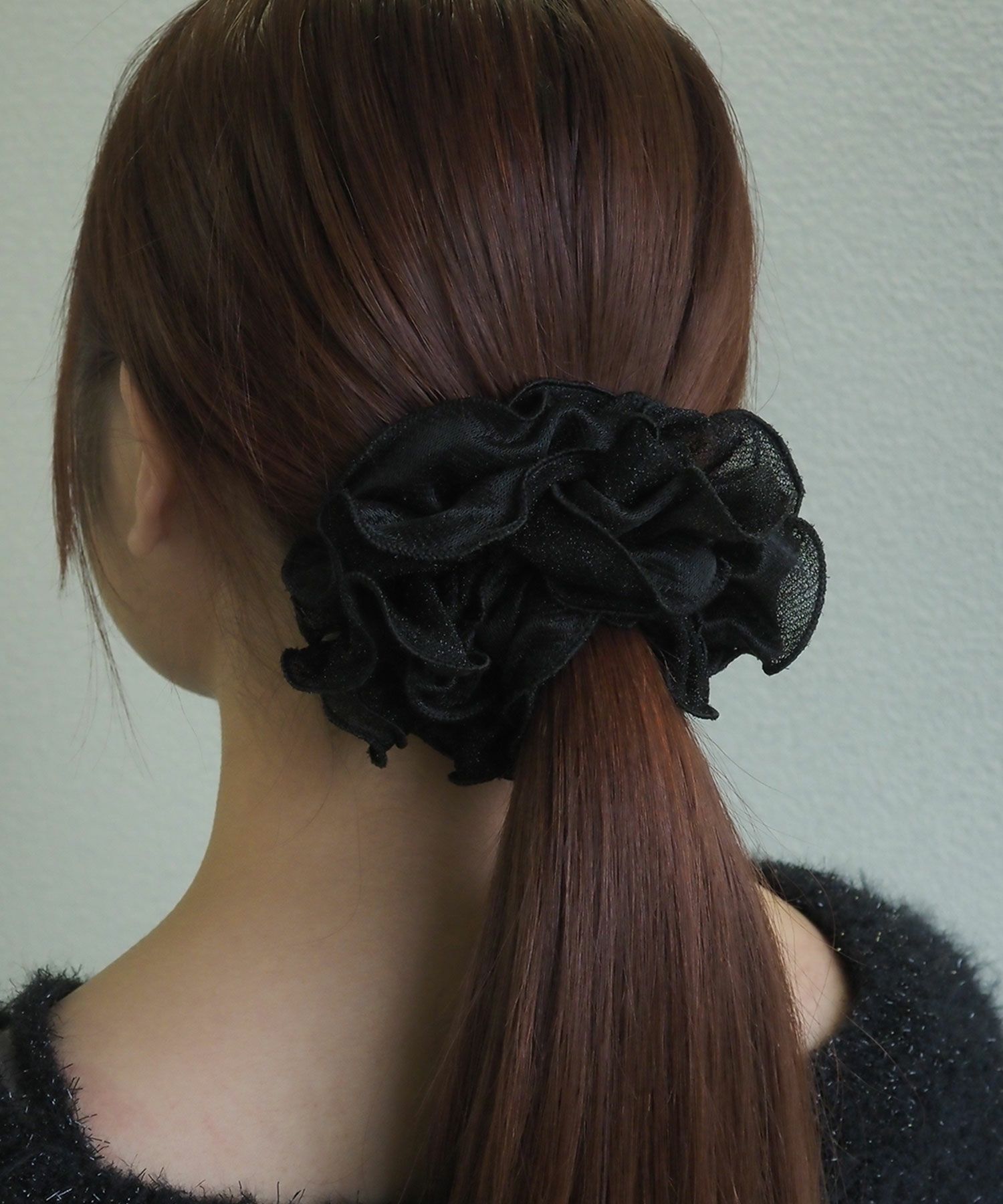 ラメボリュームシュシュ