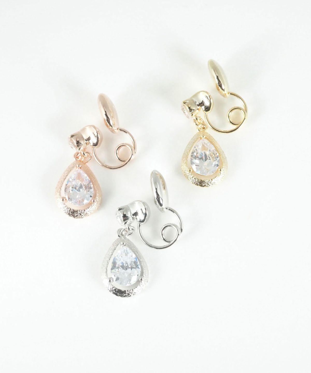 ドロップビジューグランループフィットイヤリング