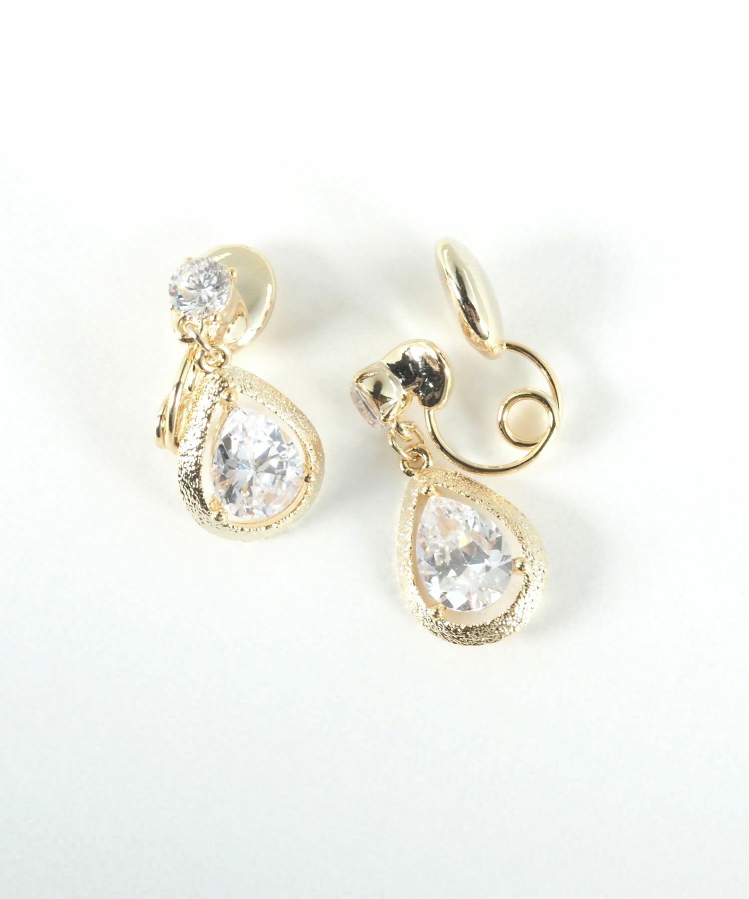 ドロップビジューグランループフィットイヤリング