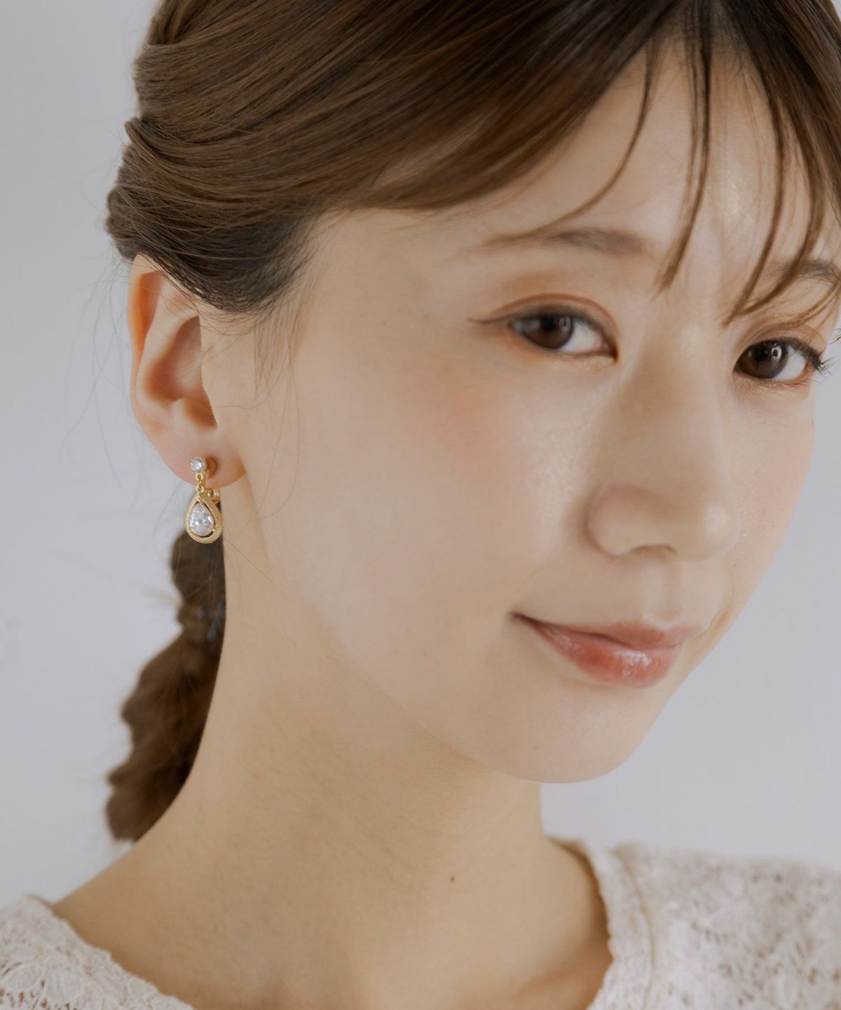 ドロップビジューグランループフィットイヤリング