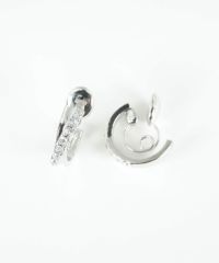 クロスラインストーングランループフィットイヤリング