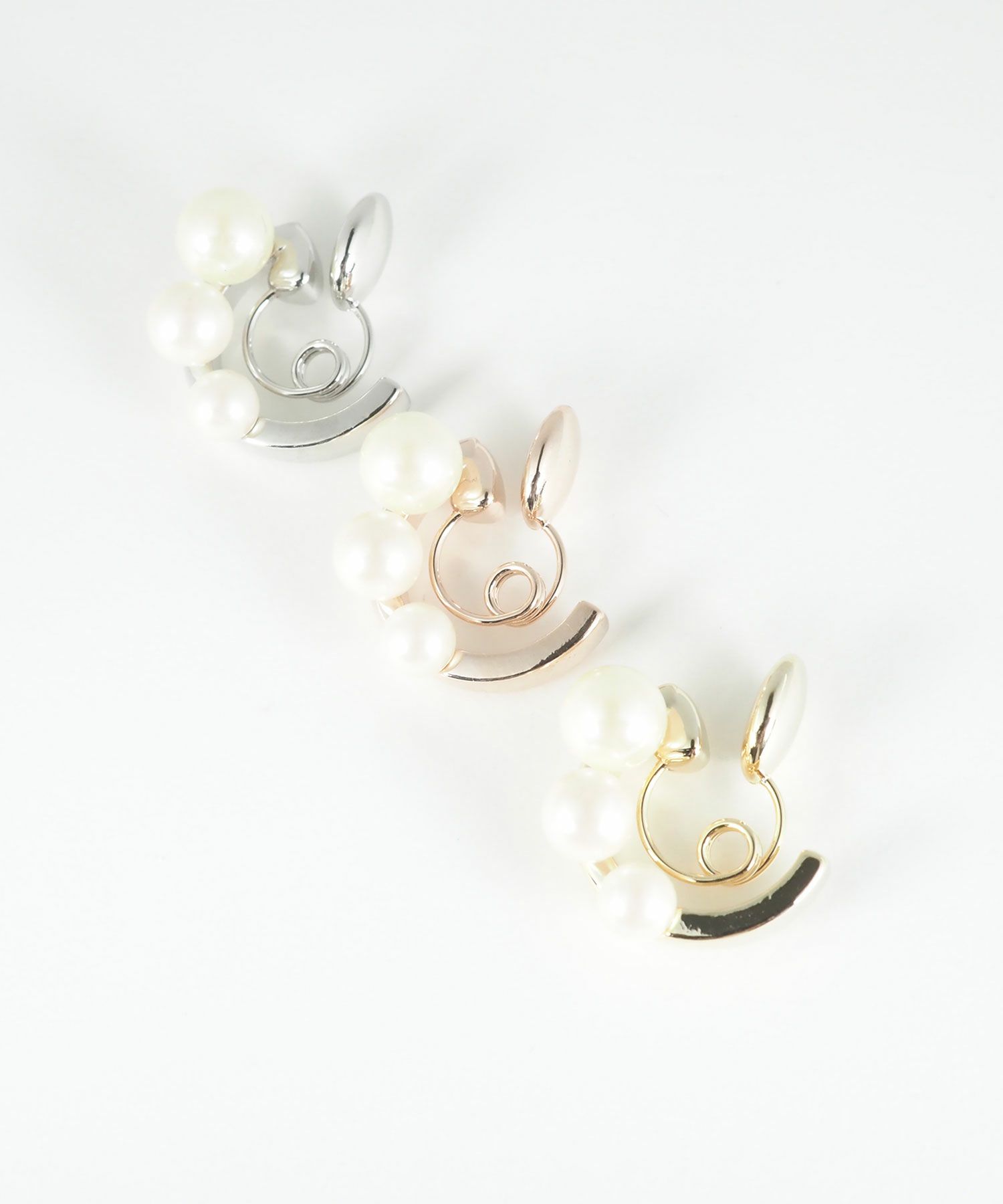 メタリックパールグランループフィットイヤリング