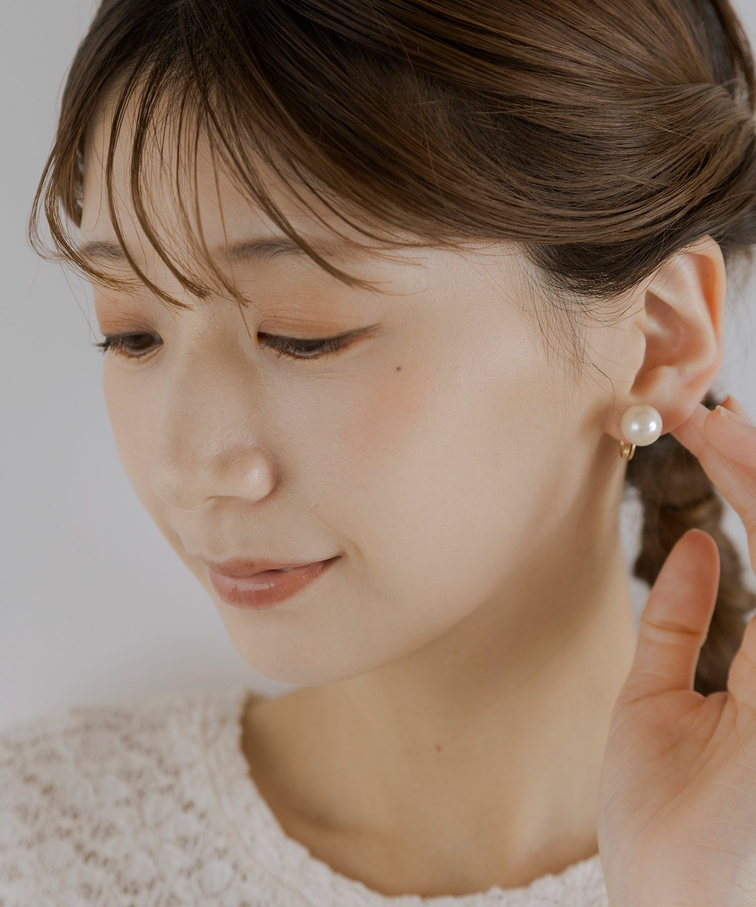 パールグランループフィットイヤリング