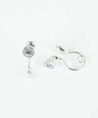 バースデーカラーストーンループフィットイヤリング