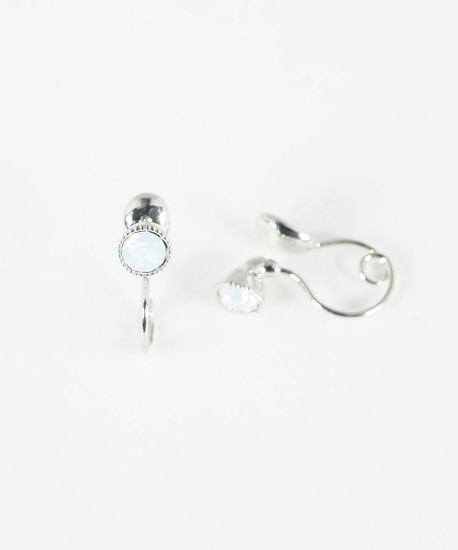 バースデーカラーストーンループフィットイヤリング