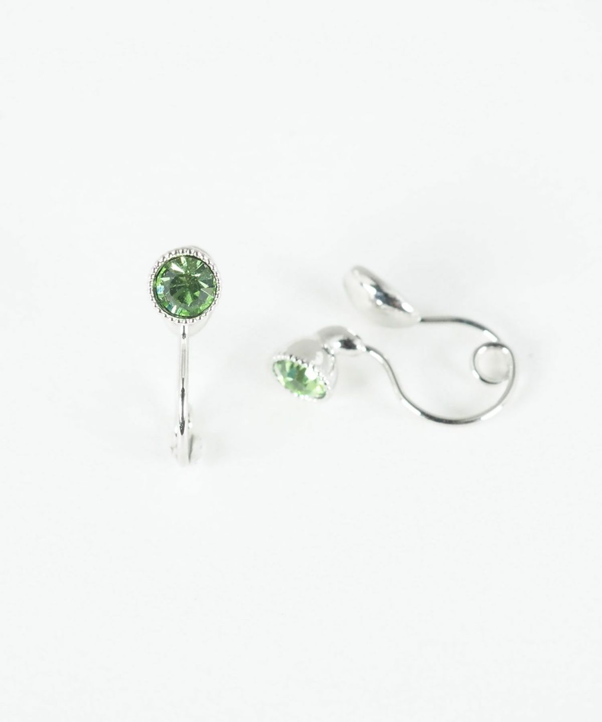 バースデーカラーストーンループフィットイヤリング