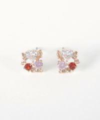 ハーテッドリボンピアス【MUK shady sophy】