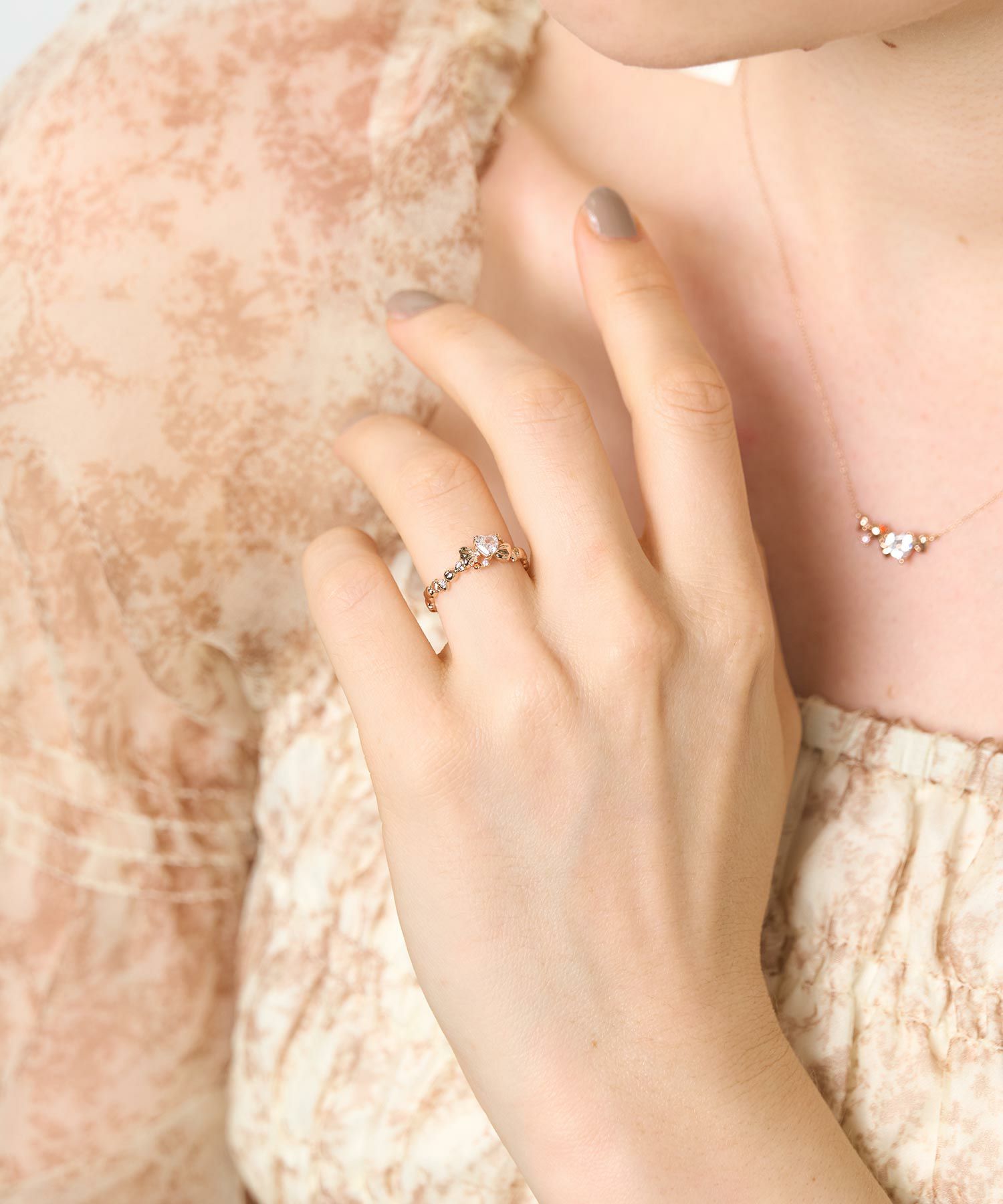 ハーテッドリボンリング【MUK shady sophy】