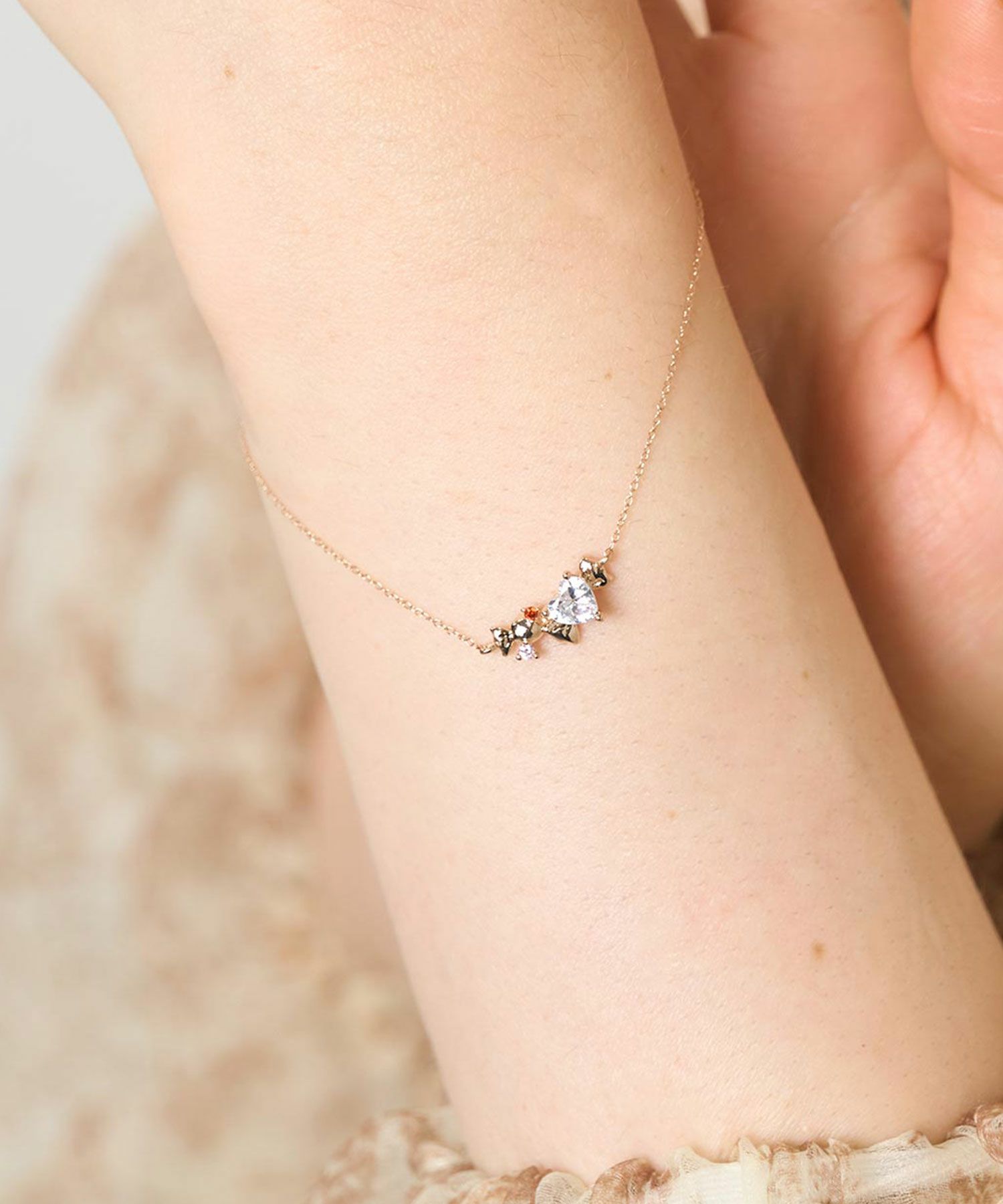 ハーテッドリボンブレスレット【MUK shady sophy】