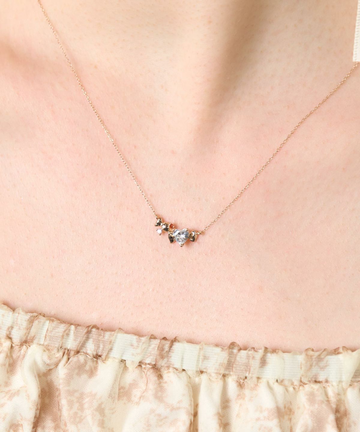 ハーテッドリボンネックレス【MUK shady sophy】