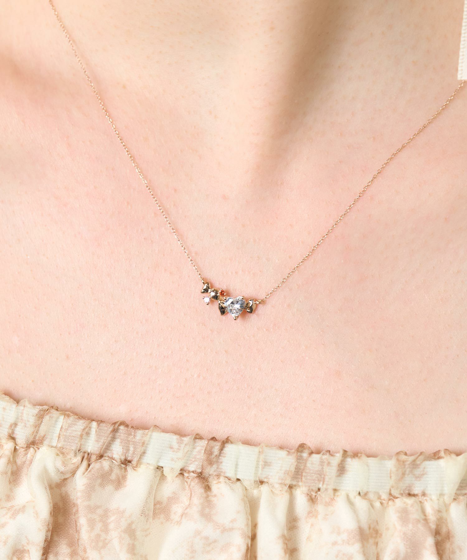 ハーテッドリボンネックレス【MUK shady sophy】