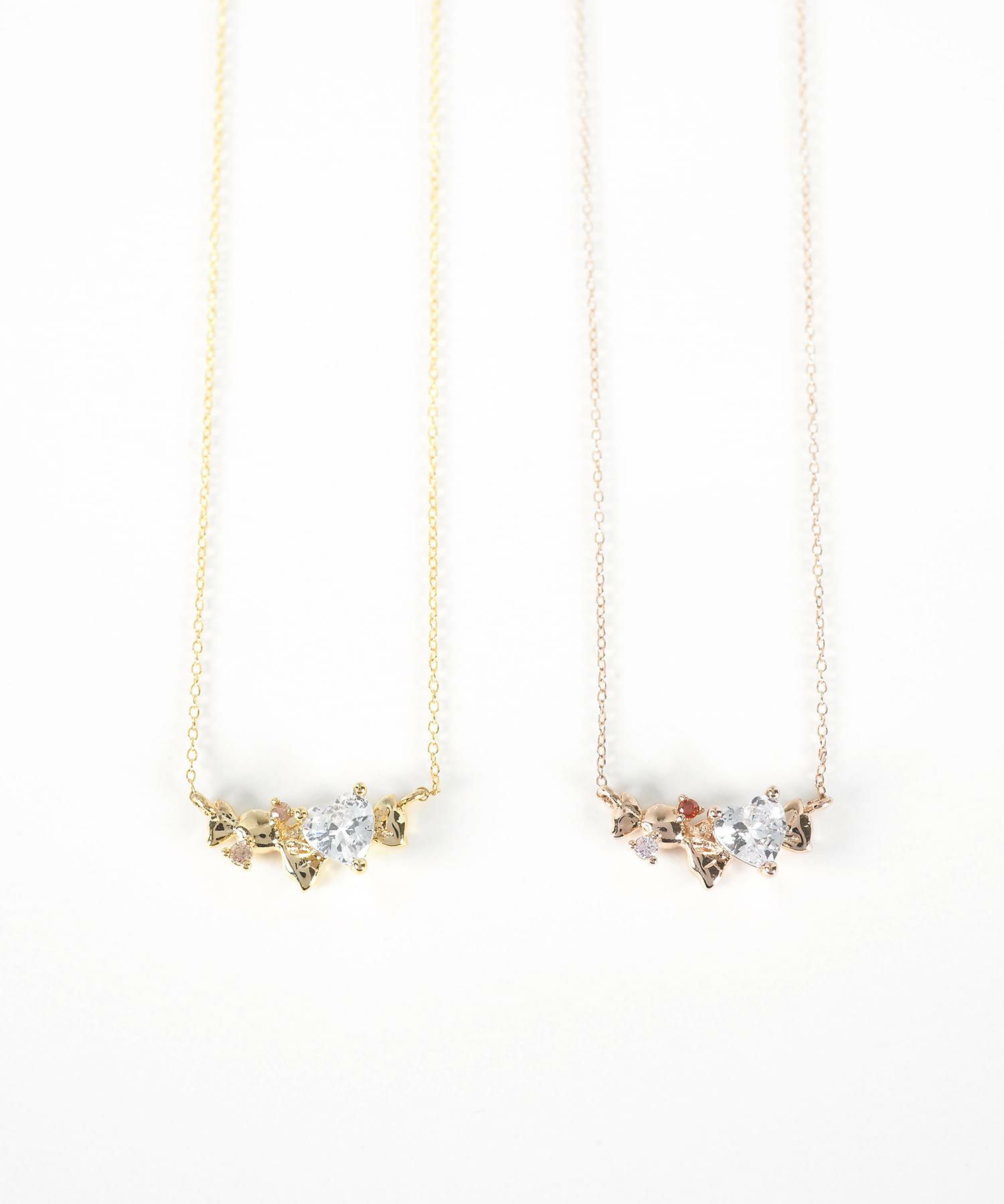 ハーテッドリボンネックレス【MUK shady sophy】