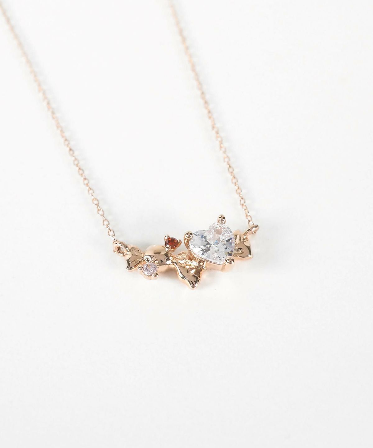 ハーテッドリボンネックレス【MUK shady sophy】