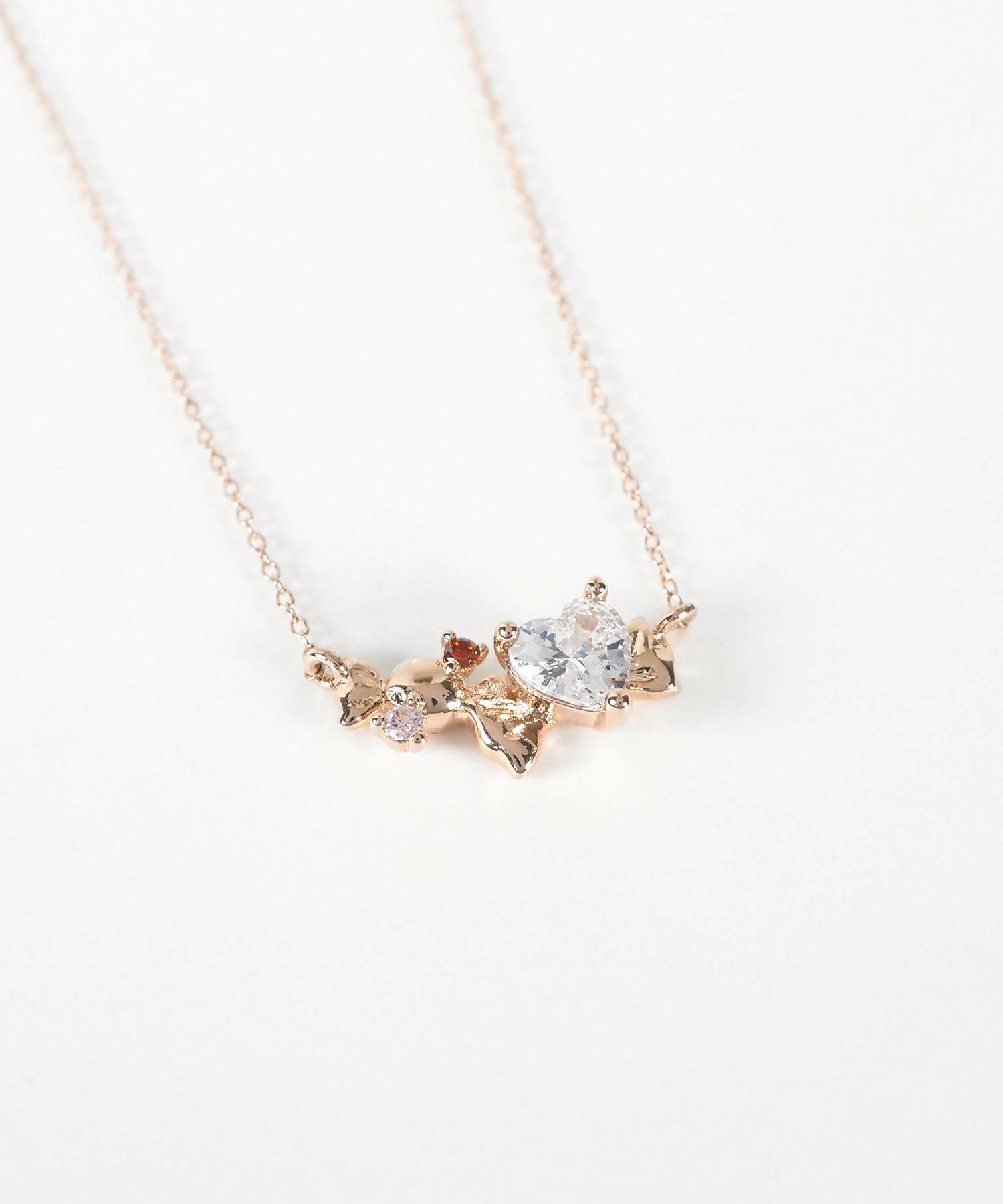 ハーテッドリボンネックレス【MUK shady sophy】