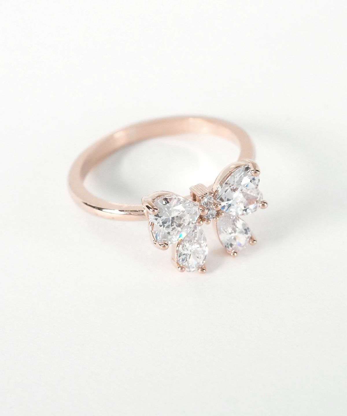 キュービックプチリボンリング【Dahlia】