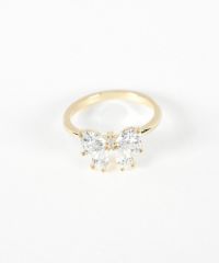 キュービックプチリボンリング【Dahlia】