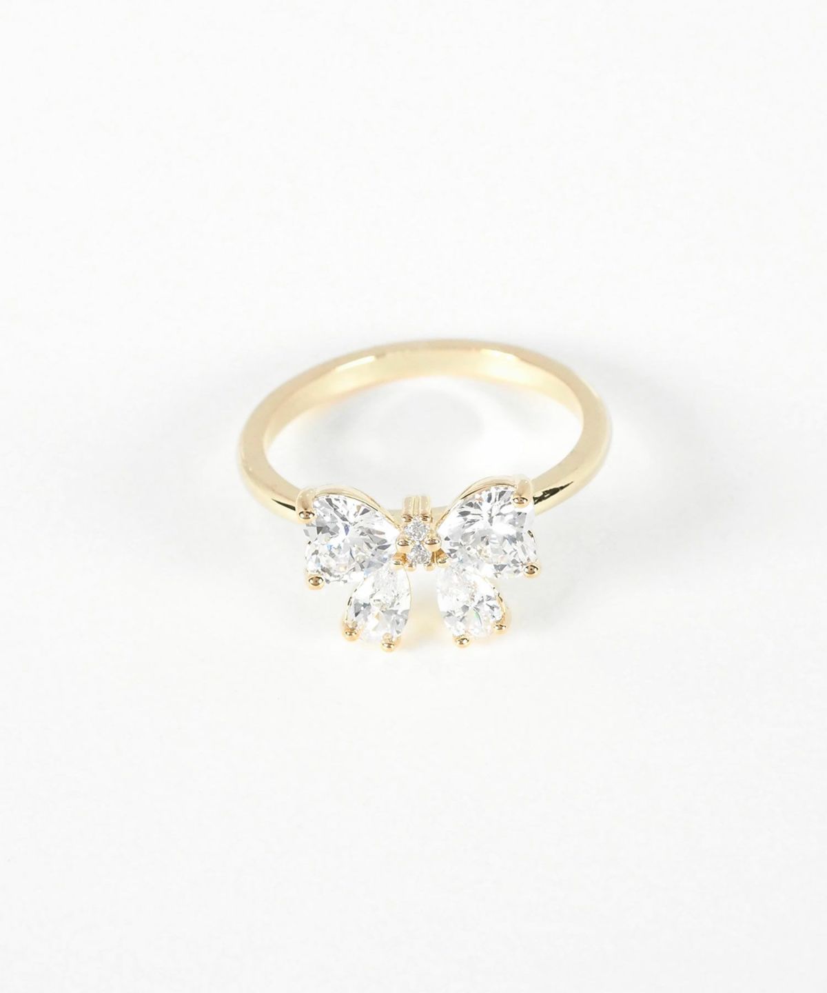 キュービックプチリボンリング【Dahlia】