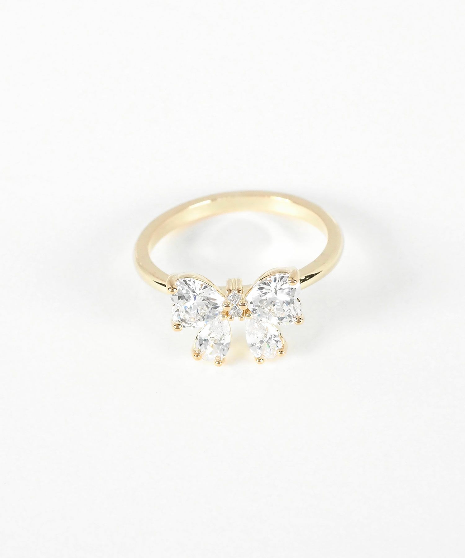 キュービックプチリボンリング【Dahlia】