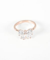 キュービックプチリボンリング【Dahlia】