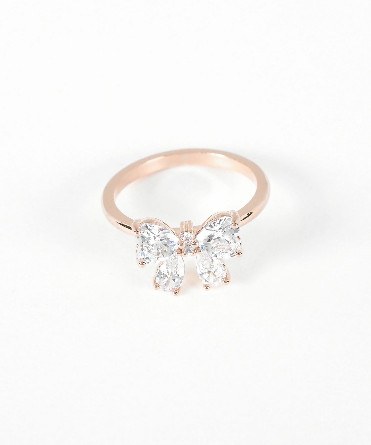 キュービックプチリボンリング【Dahlia】