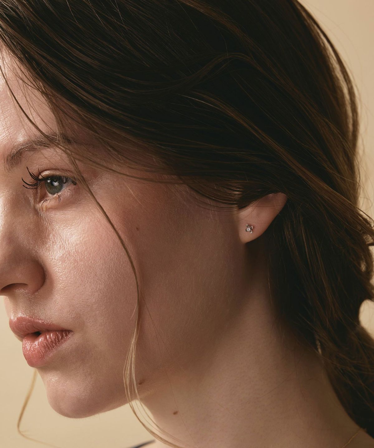 【web限定】[K10]WGプチフロラダイヤモンドピアス