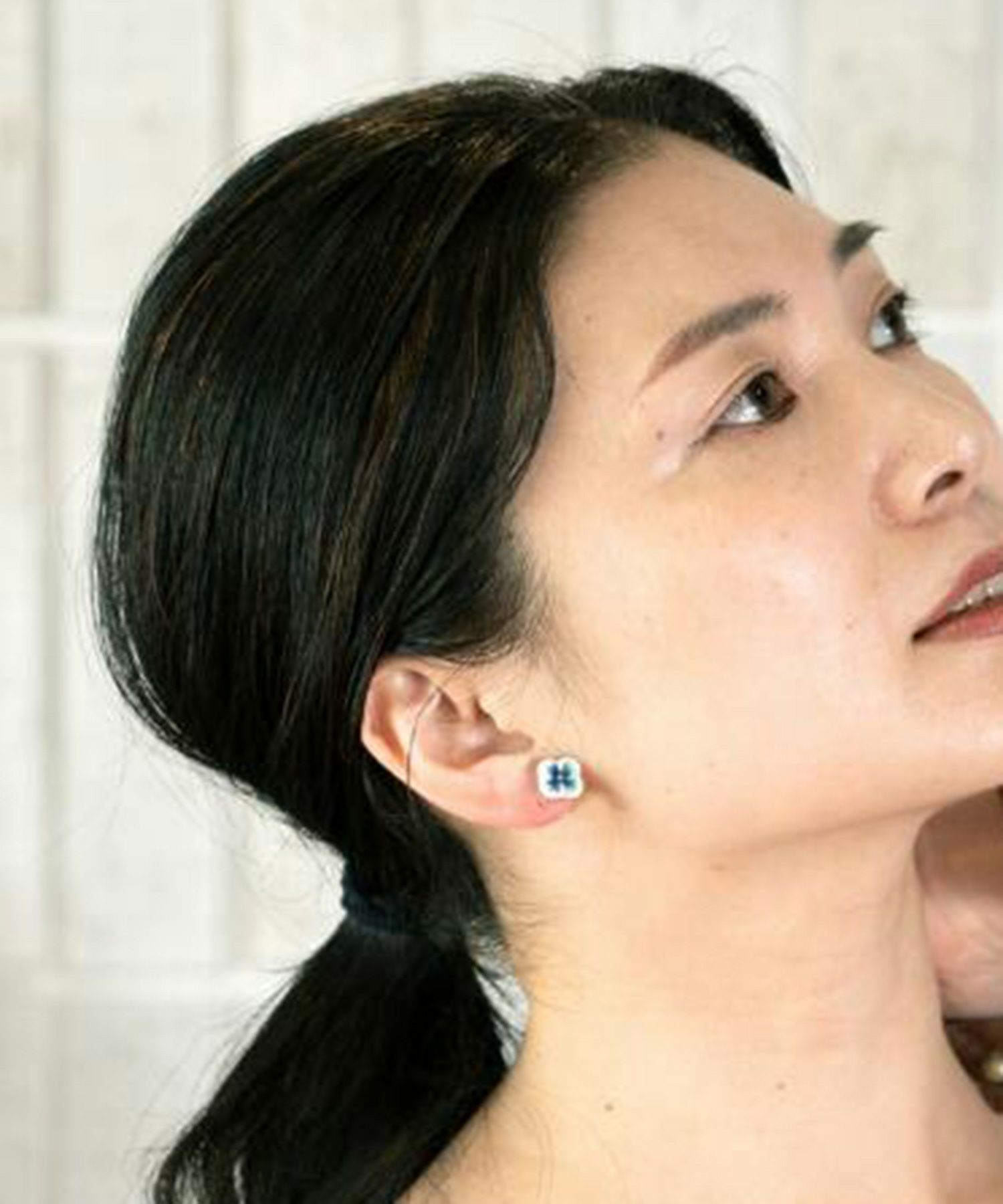 美濃焼タイルプチピアス