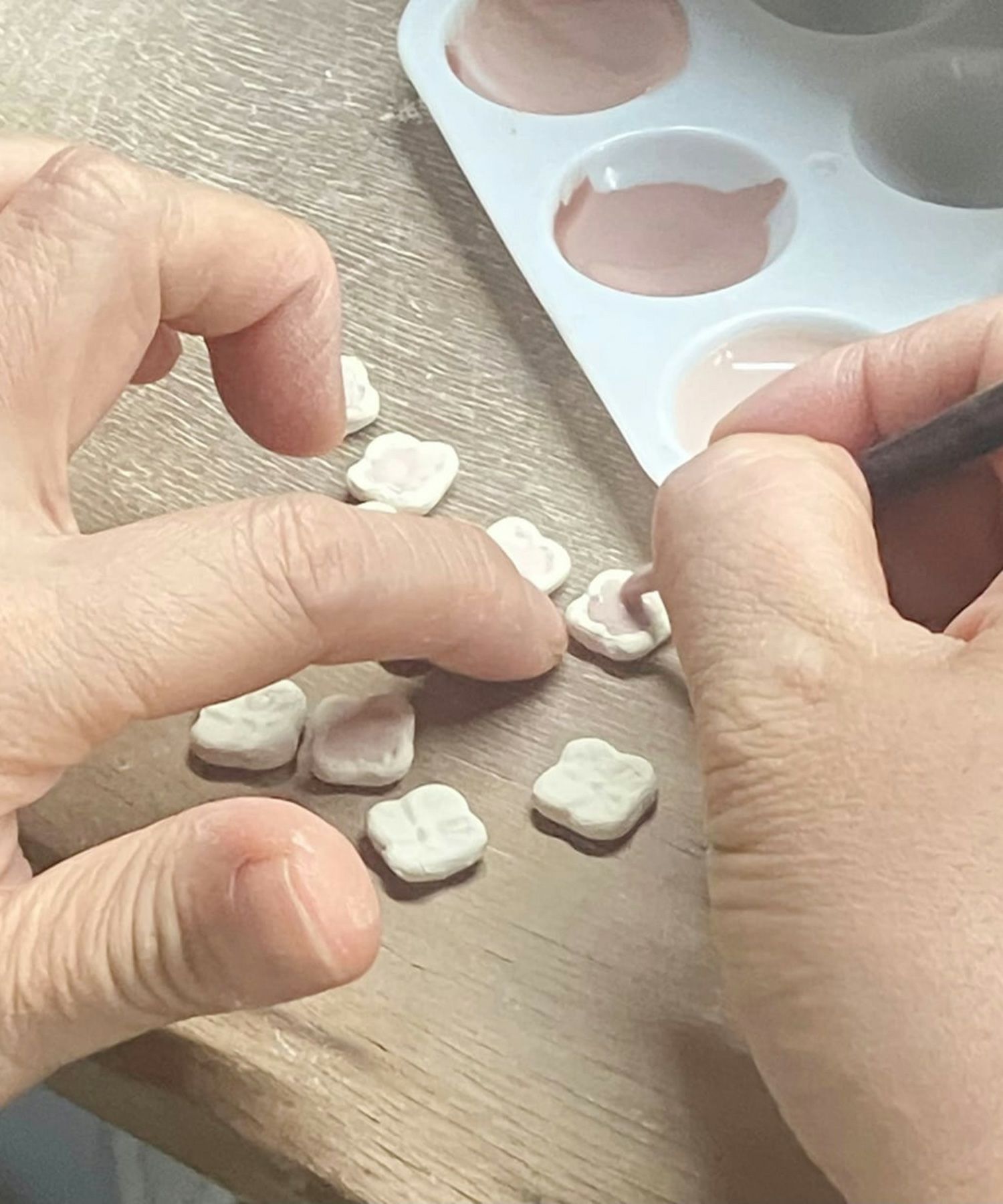 美濃焼タイルプチピアス