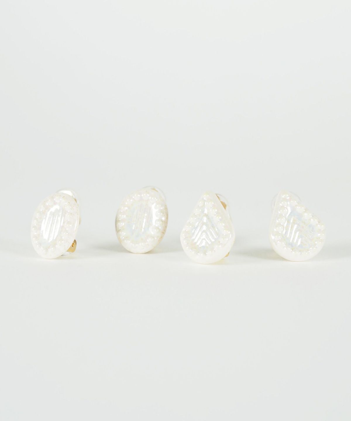 美濃焼タイル人魚の涙イヤリング