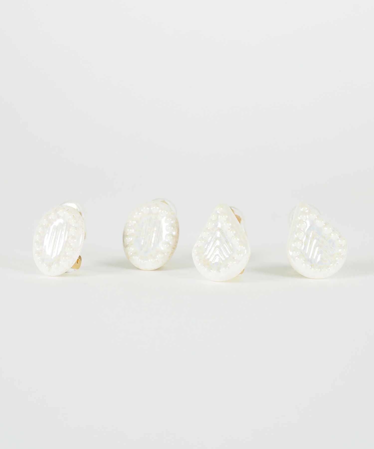 美濃焼タイル人魚の涙イヤリング