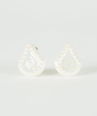 美濃焼タイル人魚の涙イヤリング