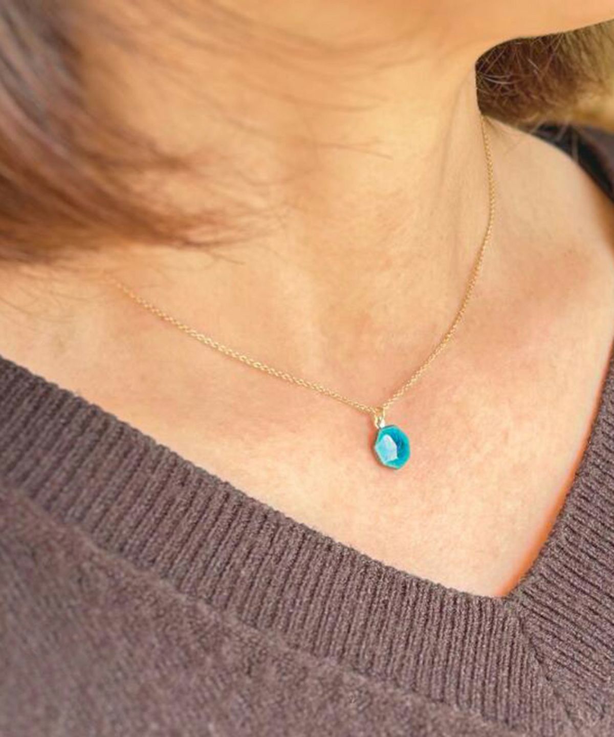 美濃焼タイル小端掛ネックレス【七窯社】