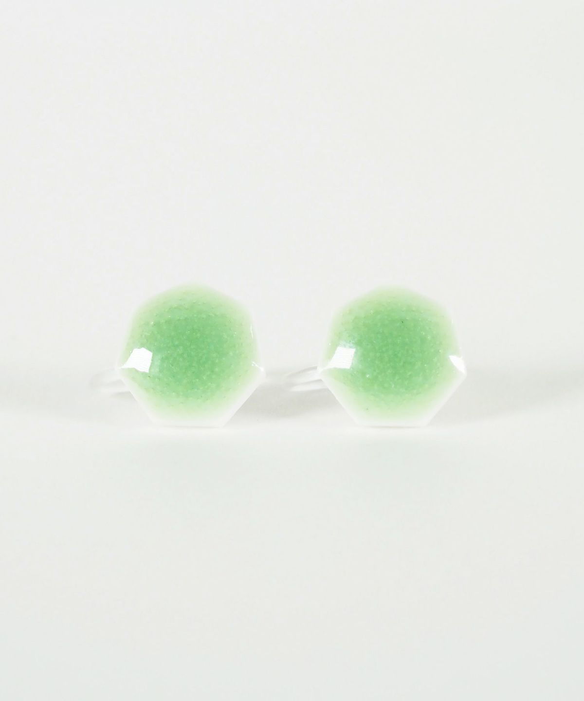 美濃焼タイル透色イヤリング