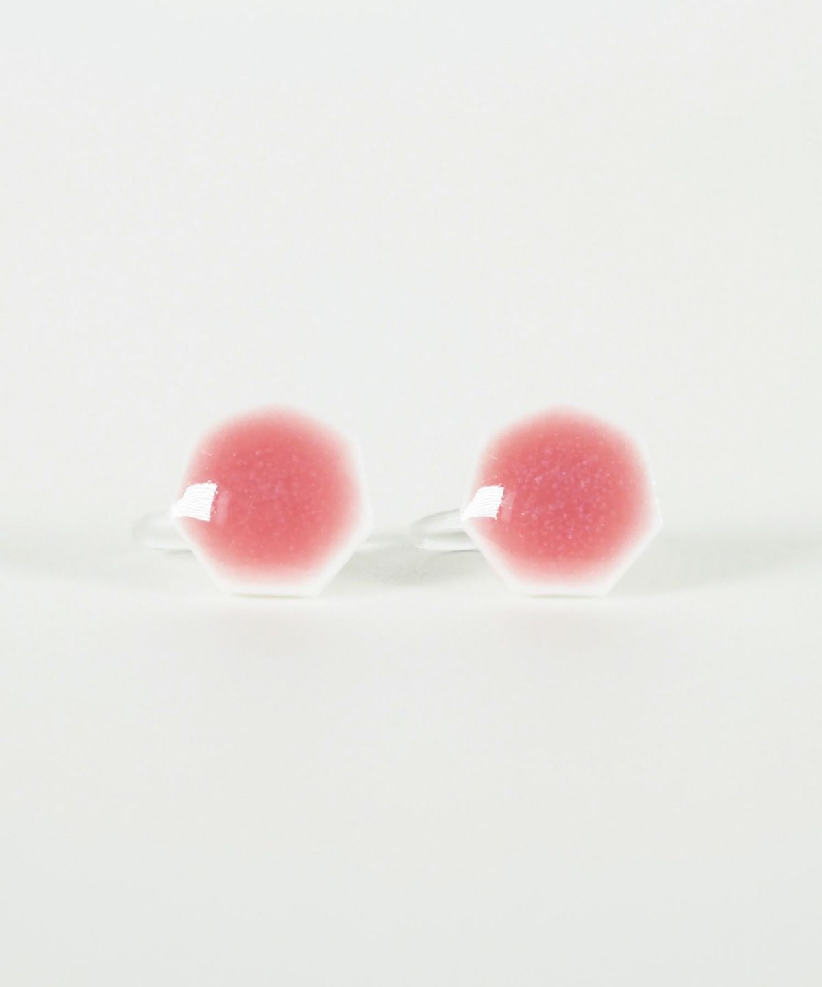 美濃焼タイル透色イヤリング