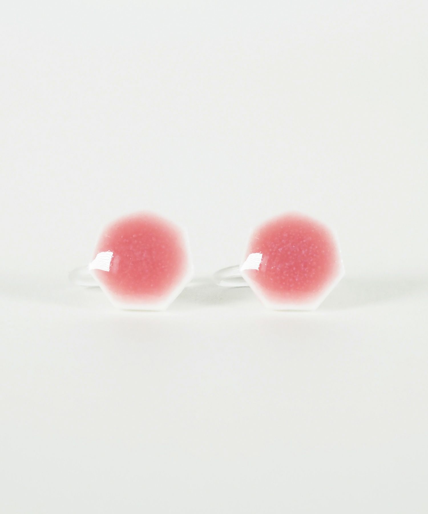 美濃焼タイル透色イヤリング