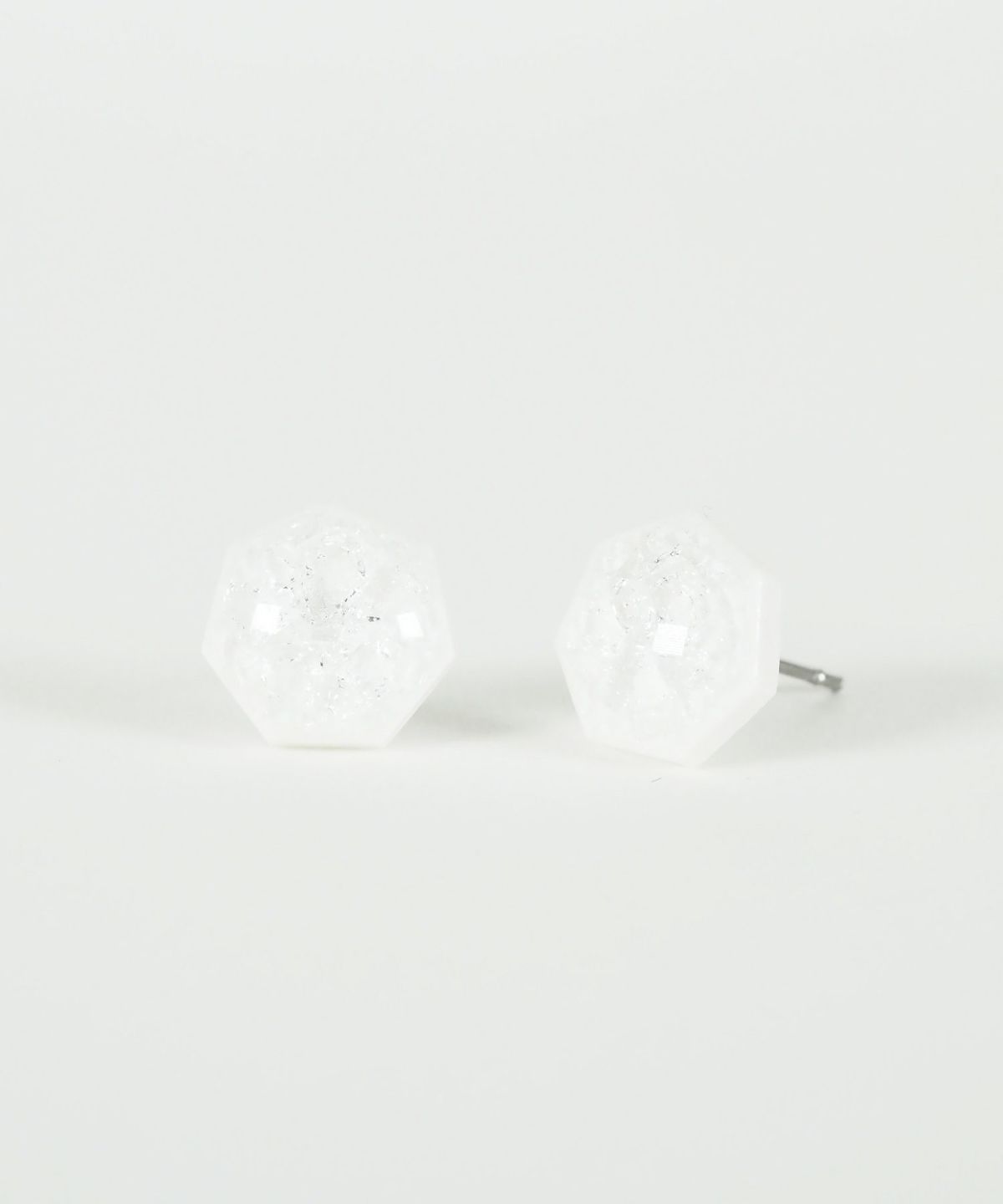 美濃焼タイル貫入ピアス