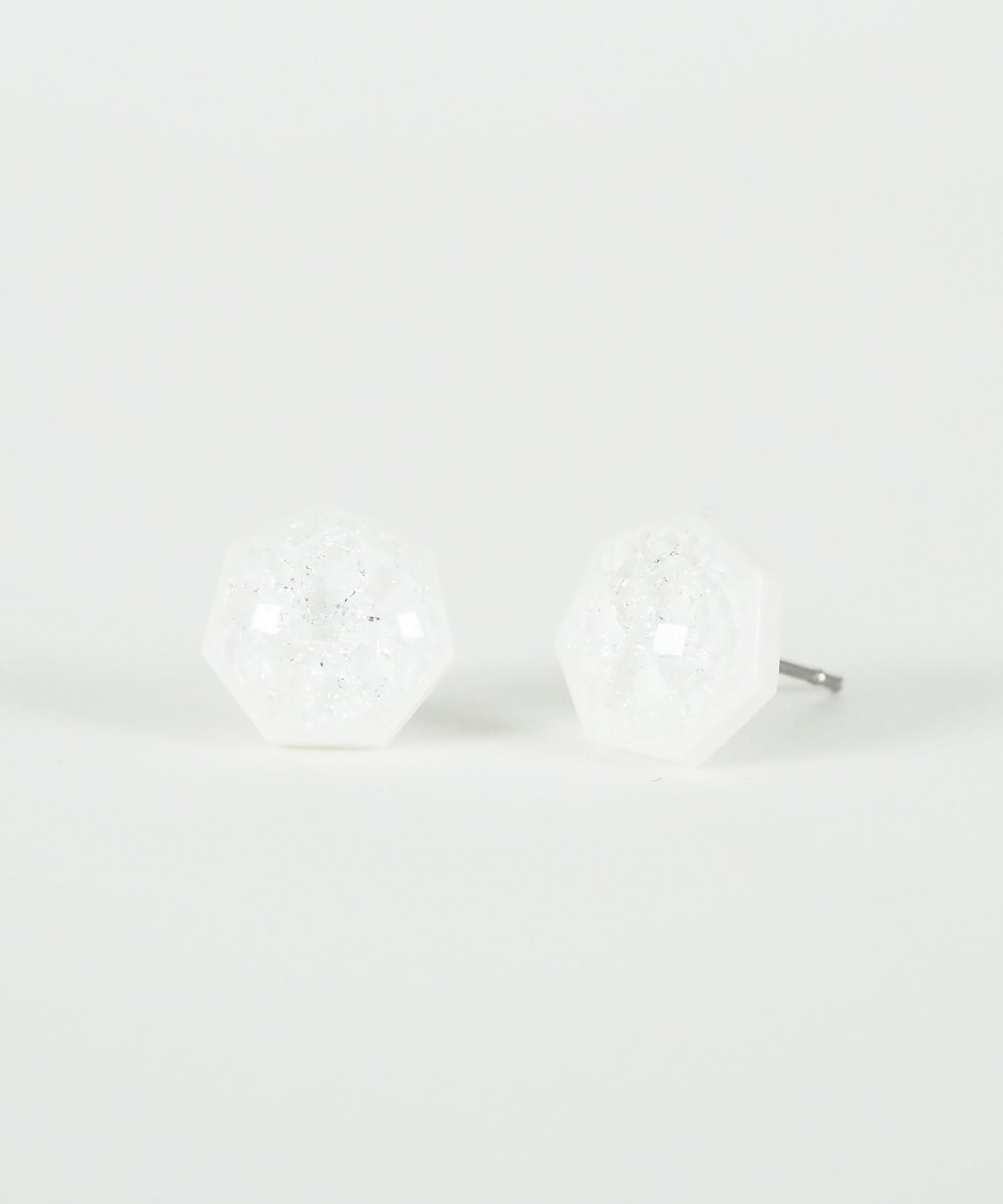 美濃焼タイル貫入ピアス