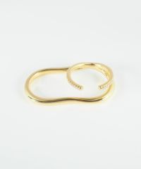 CZダブルラインダブルリング