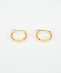 ヘキサゴンスリムフープピアス