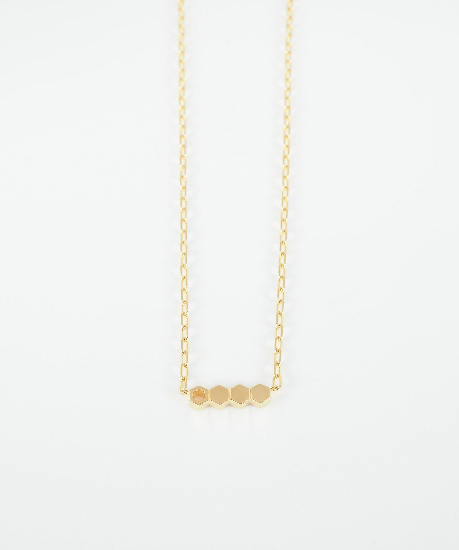ヘキサゴンチェーンネックレス