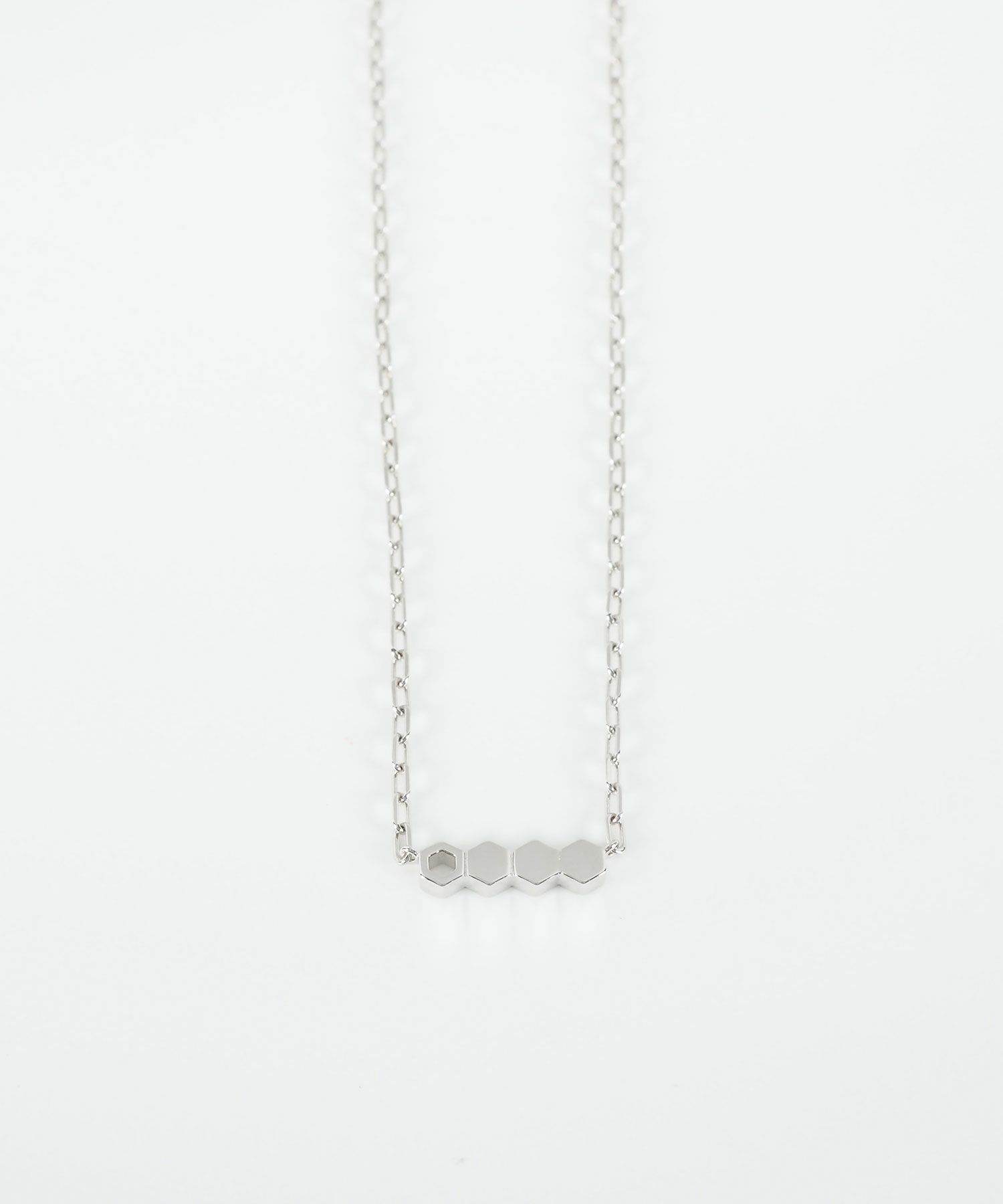ヘキサゴンチェーンネックレス