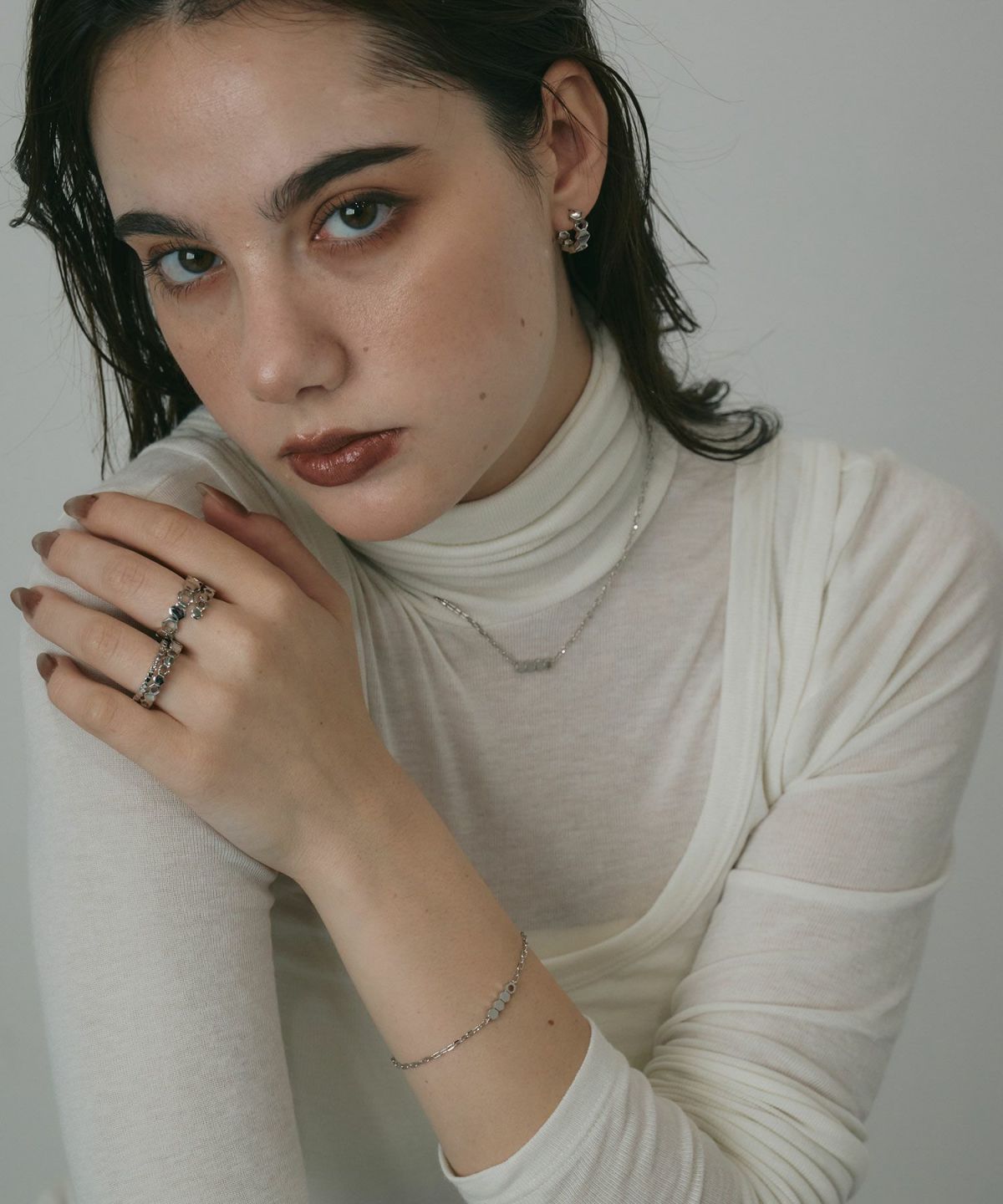 ヘキサゴンチェーンブレスレット