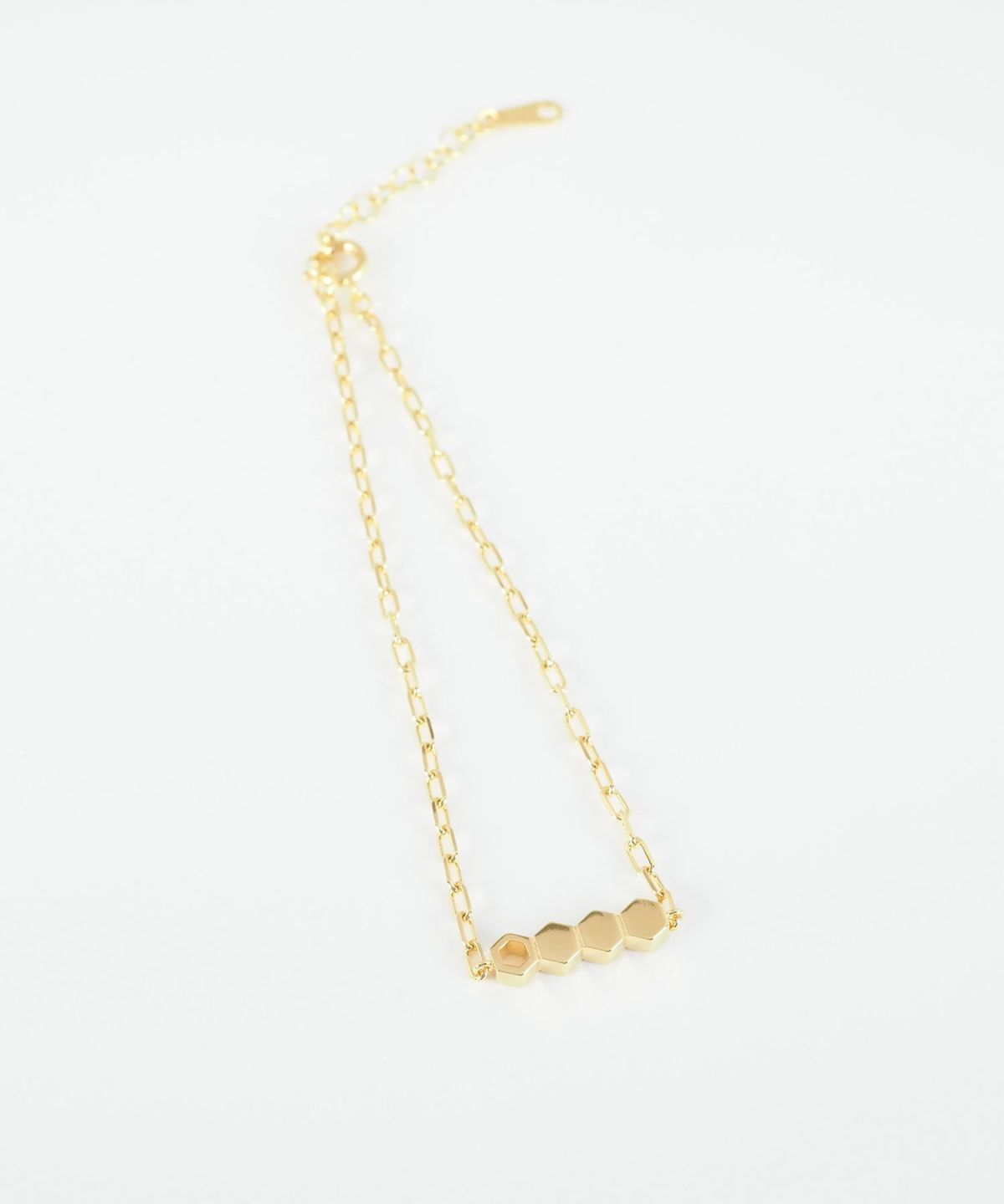 ヘキサゴンチェーンブレスレット