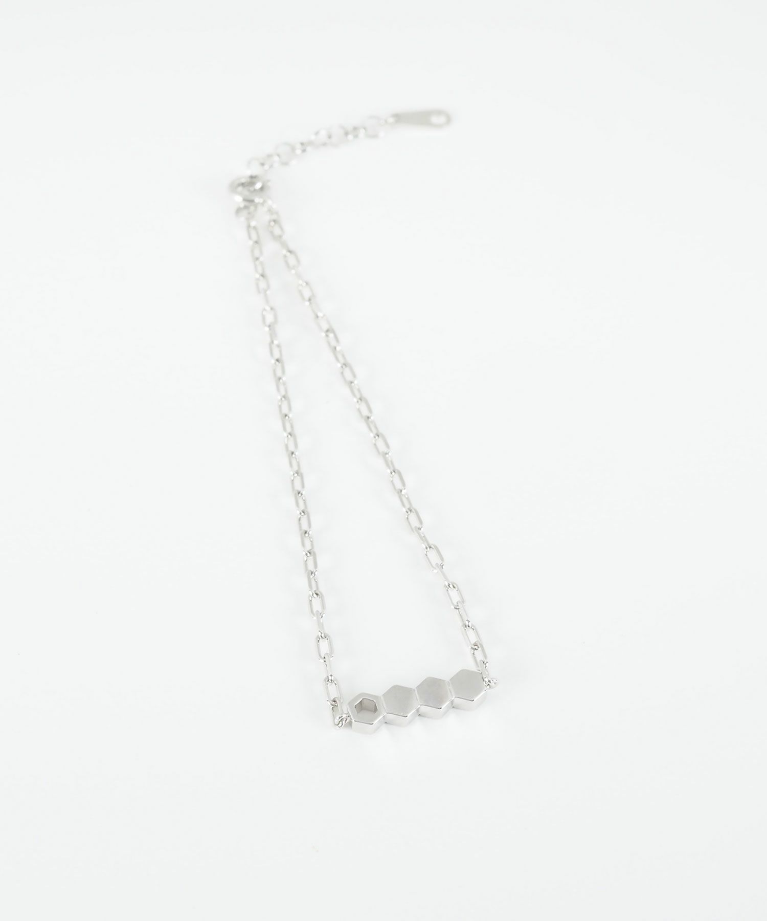 ヘキサゴンチェーンブレスレット