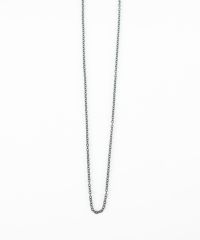 スリムアズキチェーンBKステンレスネックレス