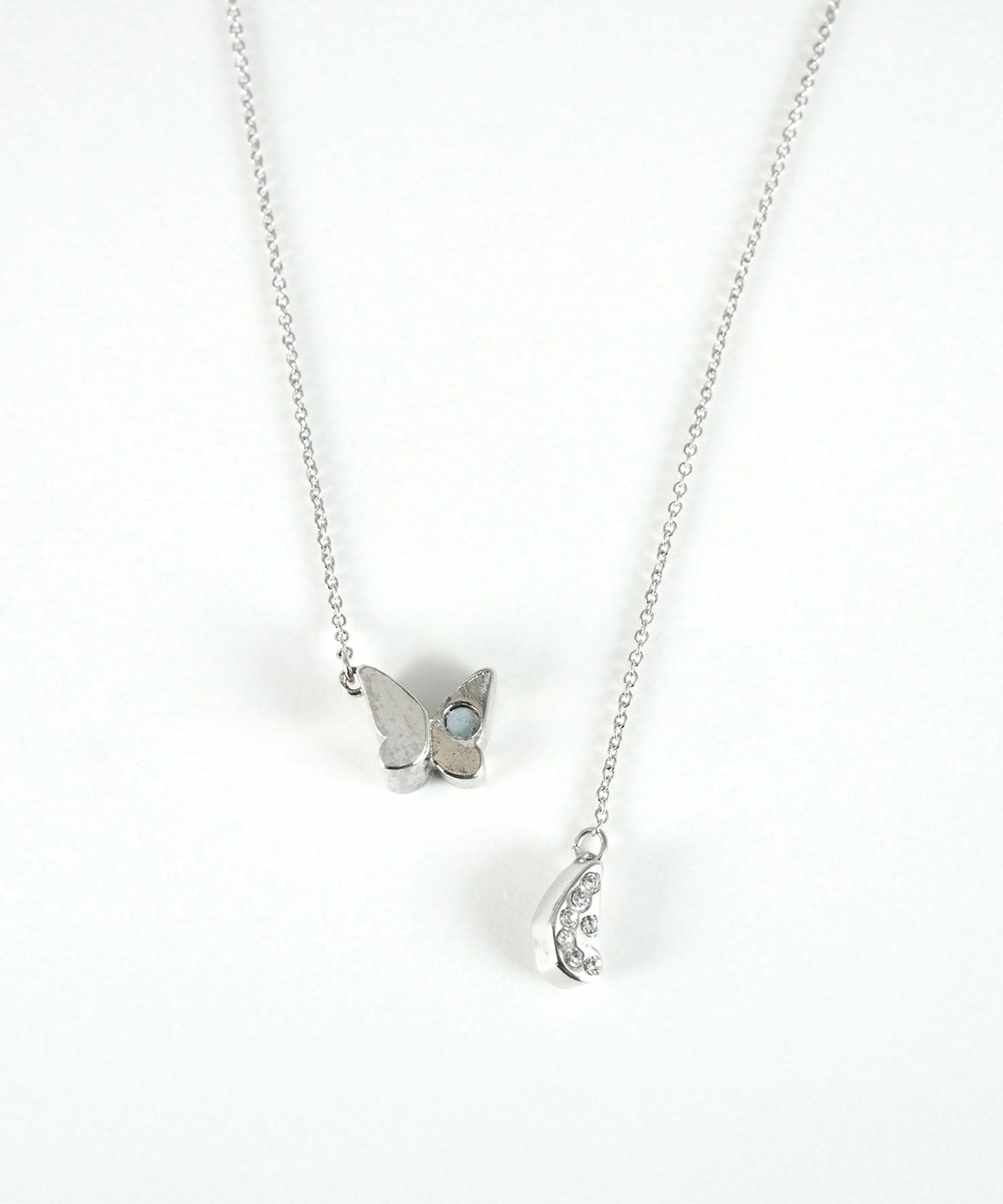 ビジューバタフライマグネットペンダント