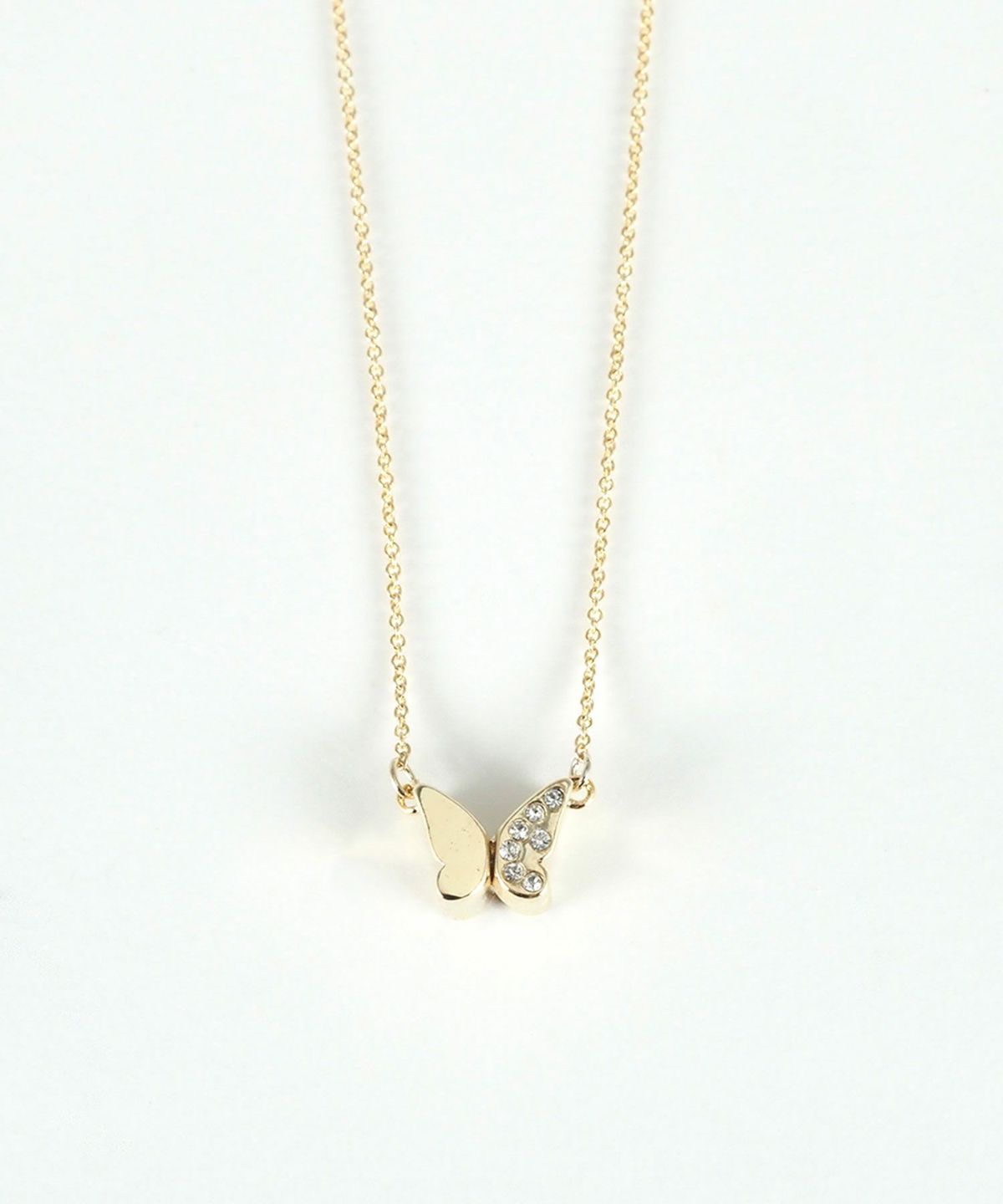 ビジューバタフライマグネットペンダント