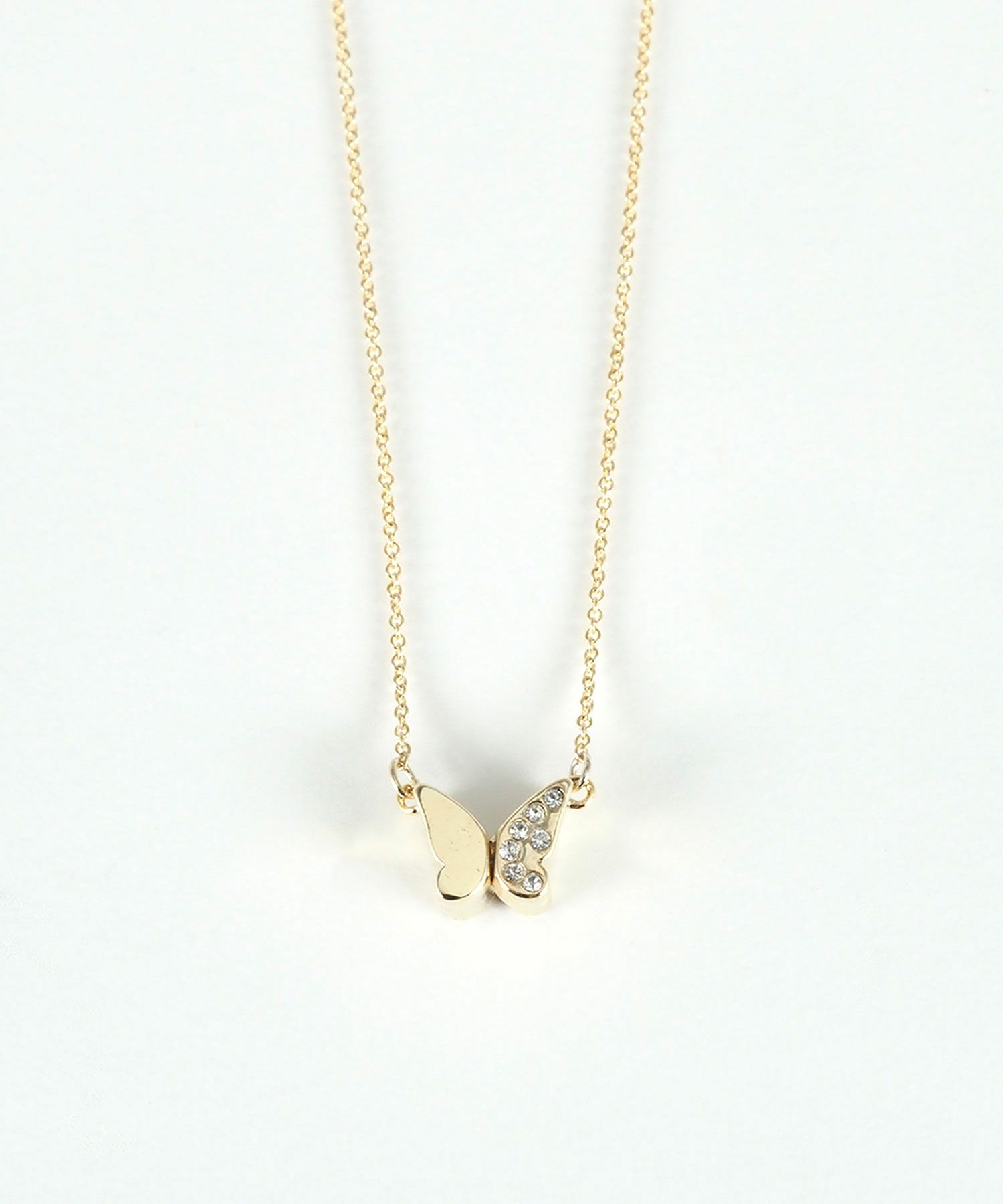 ビジューバタフライマグネットペンダント