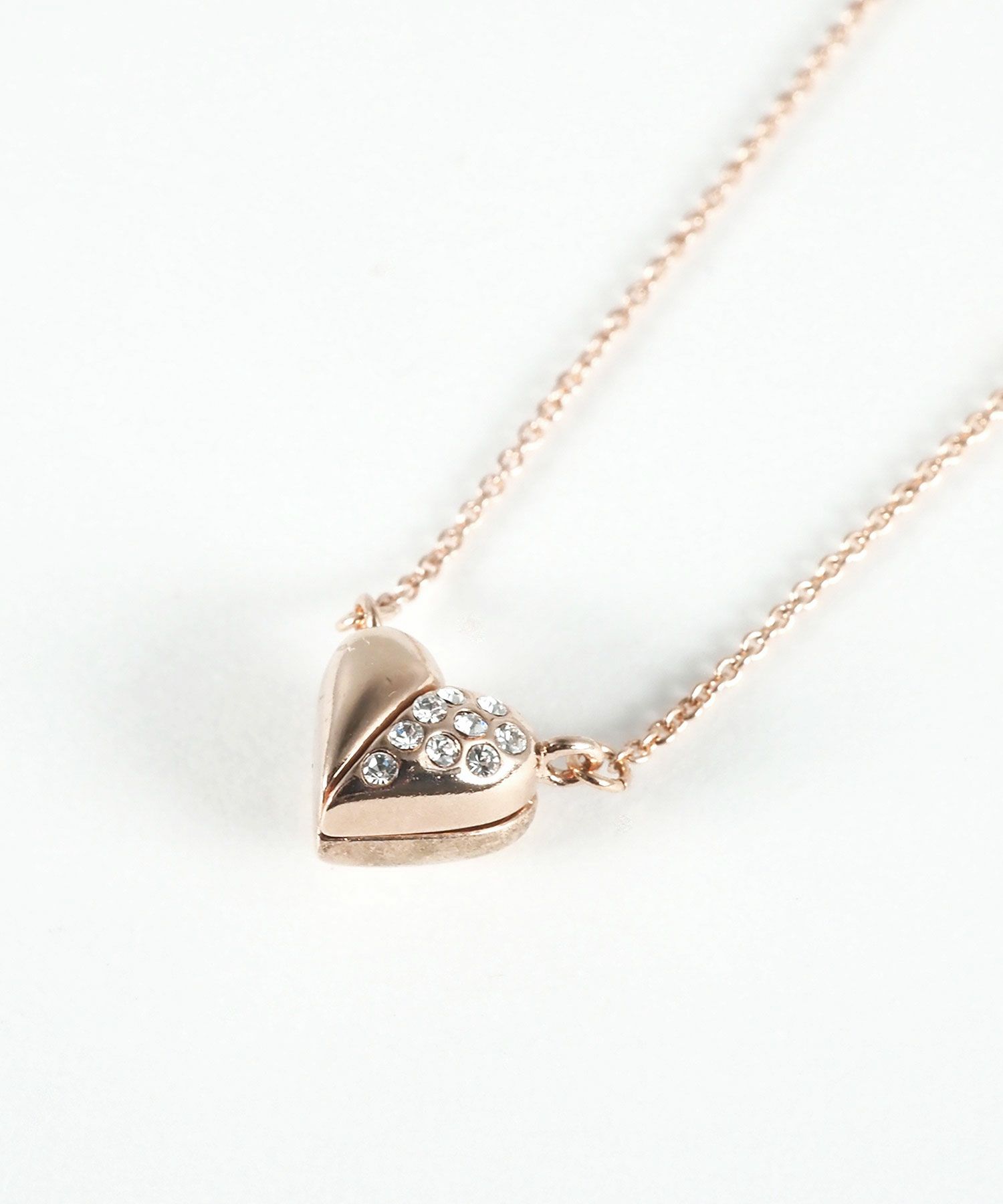 ビジューハートマグネットペンダント