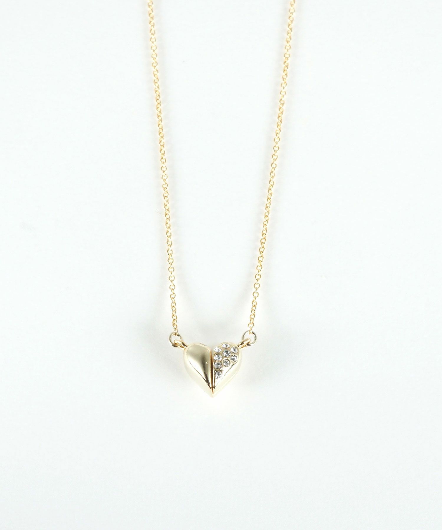 ビジューハートマグネットペンダント