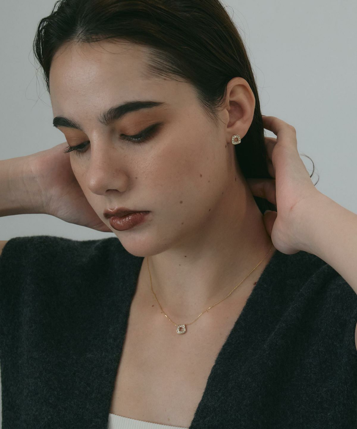 トラぺゾイドプチペンダント【MUK petite charme】